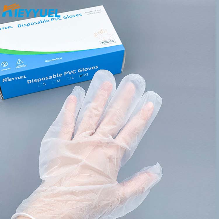 Sarung tangan PVC dileungitkeun